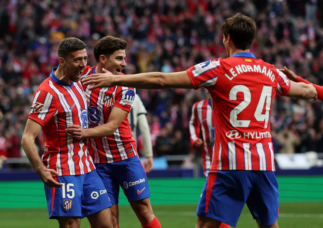 Atletico edge Osasuna to claim top spot with Alvarez goal