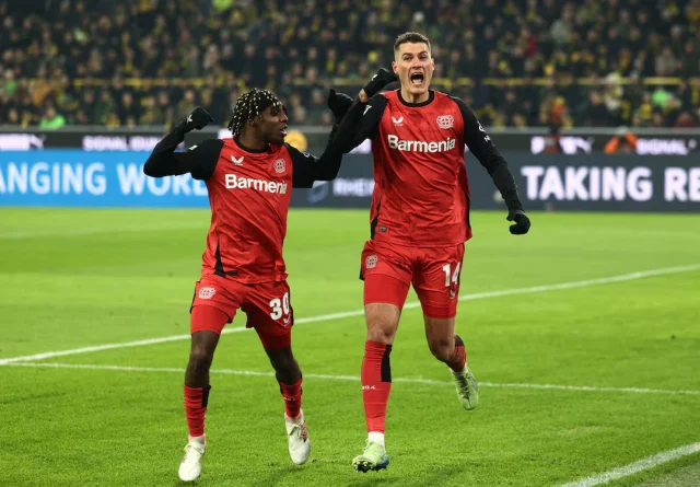 Leverkusen stun hosts Dortmund 3-2 to close on leaders Bayern