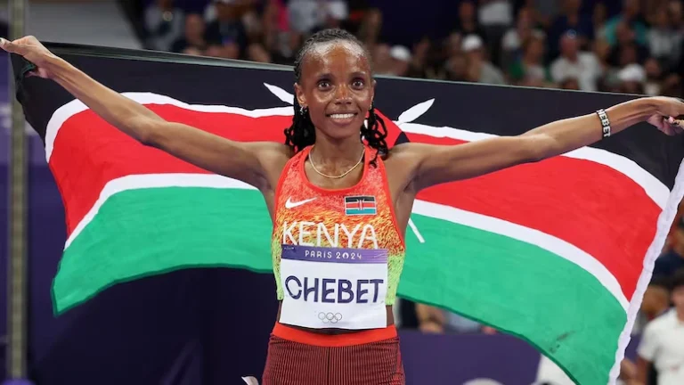 Kenyan runner Chebet breaks women's 5km world record in Barcelona