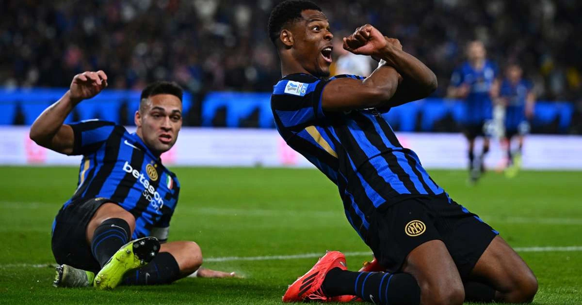 Denzel Dumfries' goals send Inter Milan into Italian Super Cup final