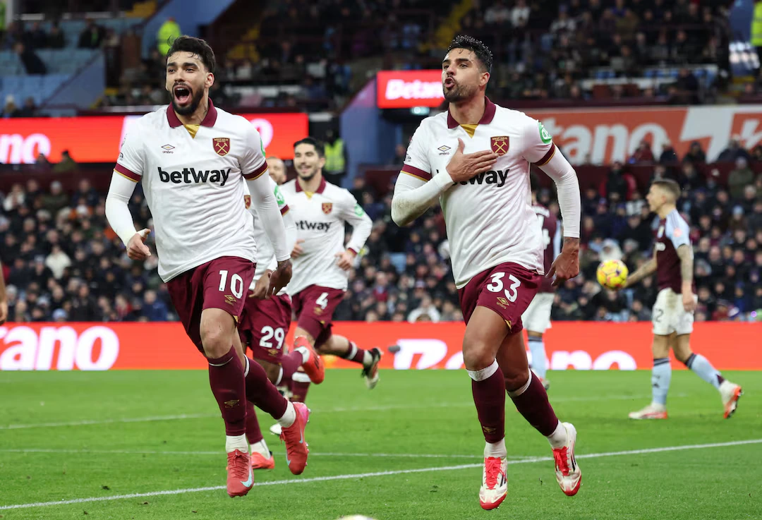 Premier League: West Ham and Aston Villa draw 1-1