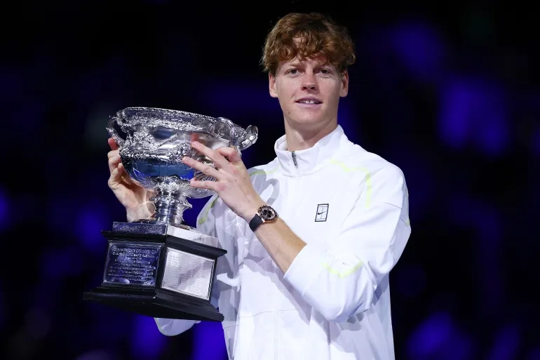 Jannik Sinner wins second Australian Open tennis title.