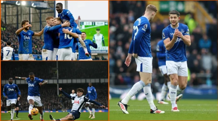 Everton beat Tottenham in first half to give David Moyes first win