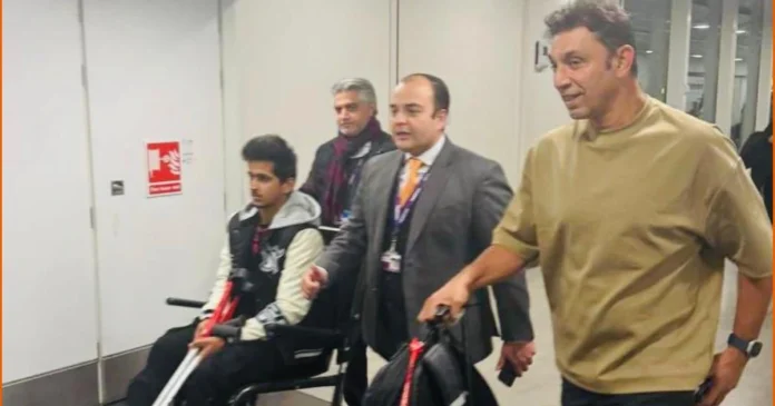 Saim Ayub arrives in London for treatment-X