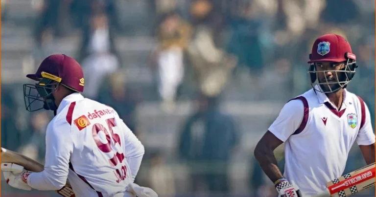 West Indies set Pakistan a target of 254 runs to win-West indies Cricket