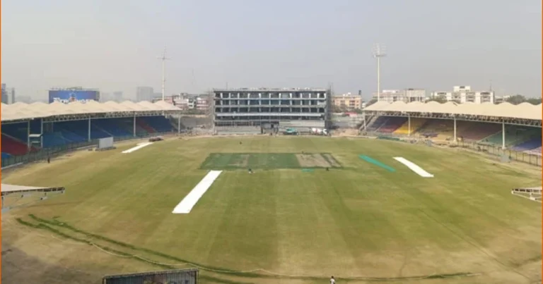 Renovation work at National Stadium enters final stages ahead of Champions Trophy-Image Credit: Geo news