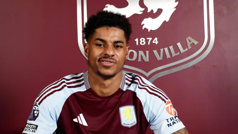 Aston Villa complete loan deal for Manchester United forward Marcus Rashford