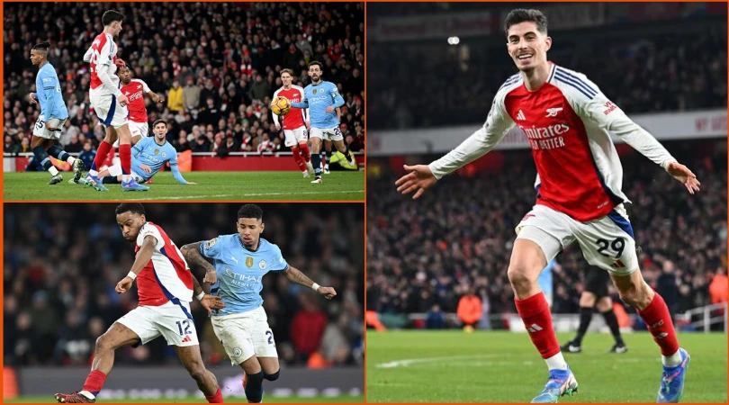 Arsenal keep title hunt alive with 5-1 hammering of Manchester City