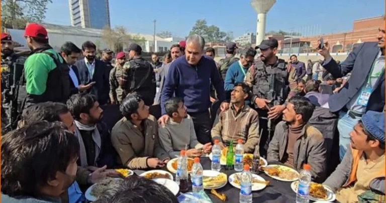 PCB Chairman Mohsin Naqvi hosts lunch in honor of 1,500 construction workers-PCB