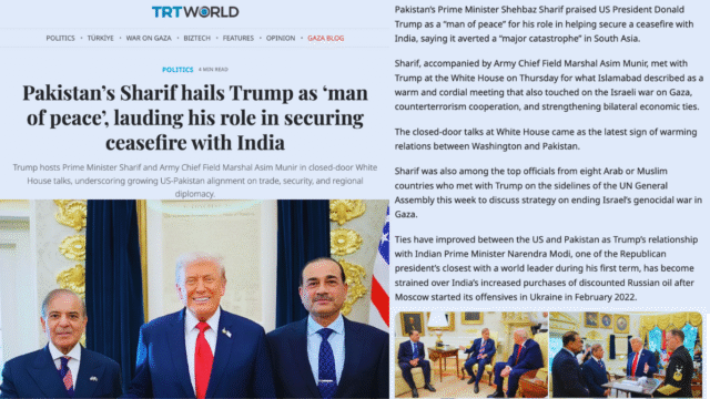 Pakistan’s Sharif hails Trump as ‘man of peace’, lauding his role in securing ceasefire with India