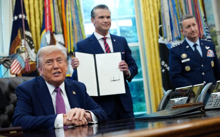 صدر ٹرمپ نے امریکی محکمہ دفاع کا نام بدل کر محکمہ جنگ رکھ دیا