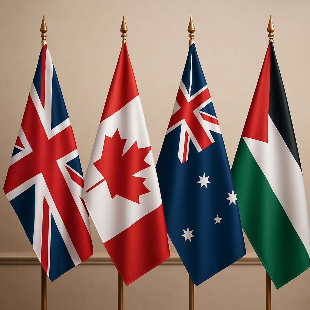 UK Canda Australia recognize Palestine ahead of UNGA september 2025