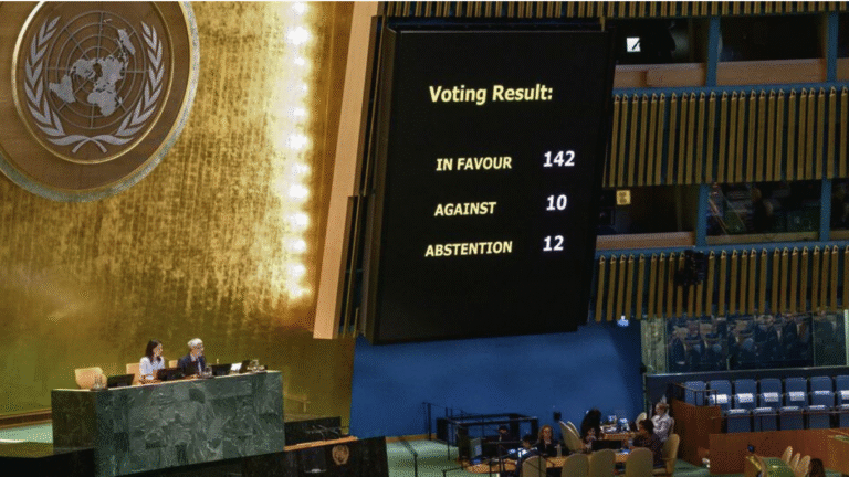UN resolution on Palestine conflict, 142 countries support two-state solution