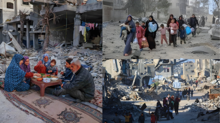 Palestinians search for loved ones in the rubble of Gaza, returning home after ceasefire