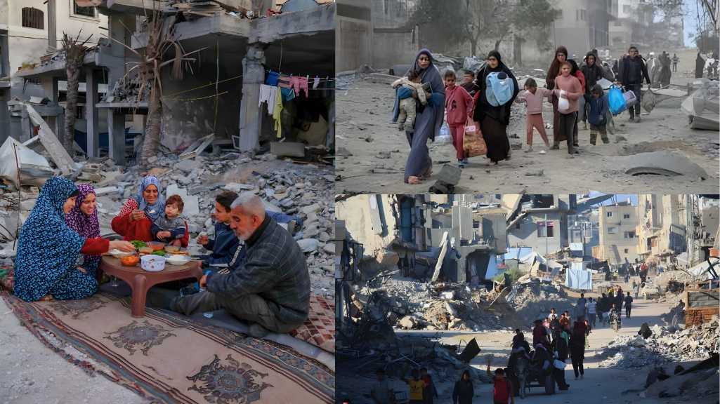Palestinians search for loved ones in the rubble of Gaza, returning home after ceasefire