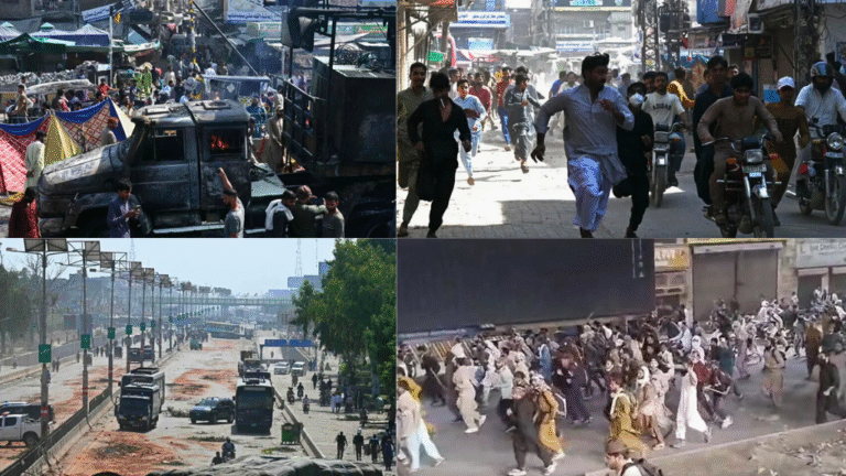 Protesters were dispersed by the police, 3 TLP workers including the SHO lost their lives