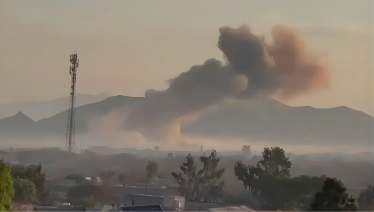 Attack on security forces camp in Boya, North Waziristan, screenshot from Dawn News