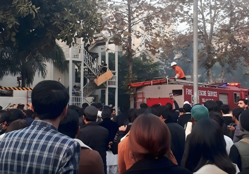 Islamabad Explosion due to gas leakage at Namal University, 4 people injured