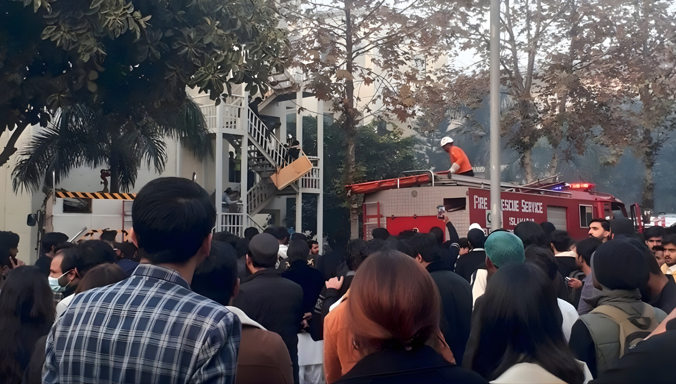 Islamabad Explosion due to gas leakage at Namal University, 4 people injured