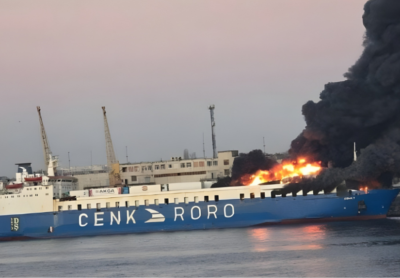 Russian attacks on Ukrainian ports, damage to Turkish-owned ships