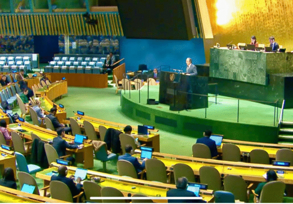 The United Nations General Assembly passed a resolution demanding Israeli withdrawal