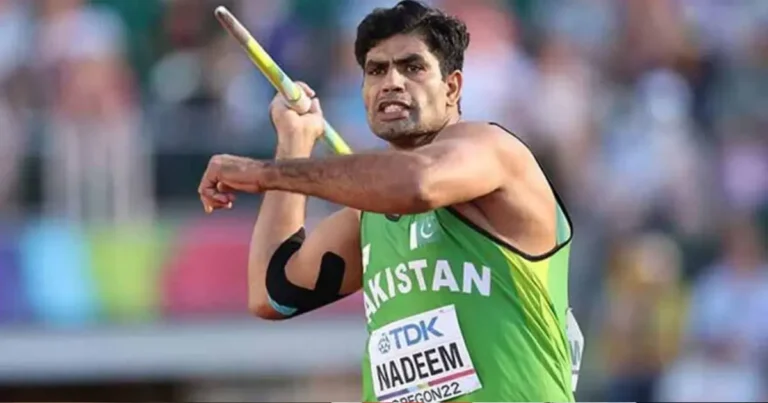 National Games: Arshad Nadeem wins gold medal once again-X