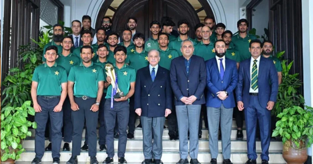 Prime Minister Shehbaz Sharif announces Rs 10 million for each player of the U-19 team-PCB