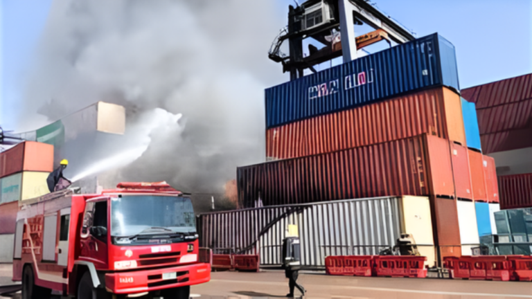Karachi Port Fire Container fire brought under control, damage assessment underway