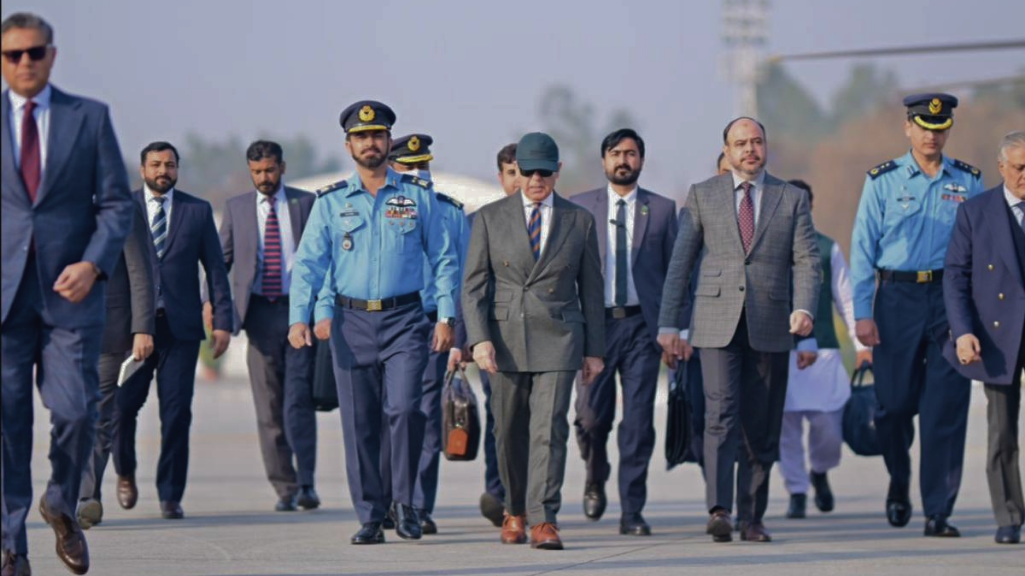 Prime Minister Shehbaz Sharif leaves for Davos with high-level delegation, meetings with world leaders expected