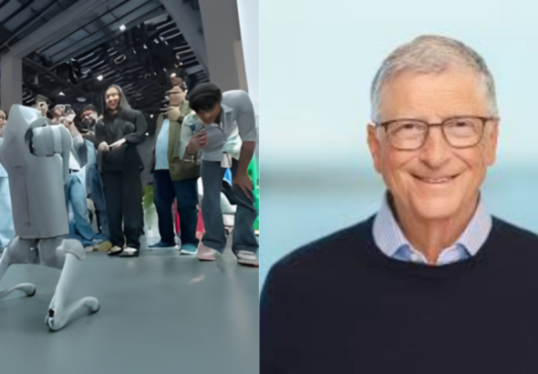 Delhi AI Summit Chinese robot presented as Indian invention, Bill Gates apologizes for speaking