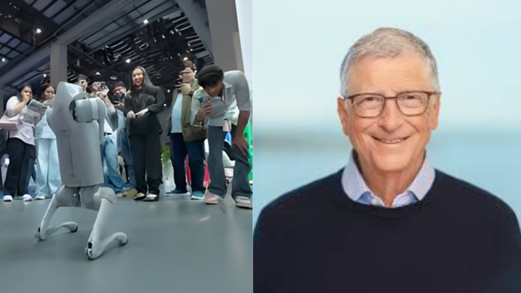 Delhi AI Summit Chinese robot presented as Indian invention, Bill Gates apologizes for speaking
