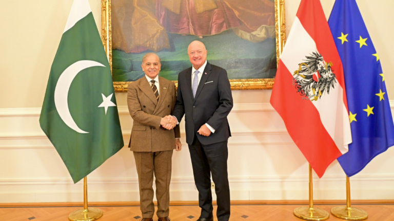 Major diplomatic breakthrough in Vienna Shehbaz Sharif meets Chancellor Stoker, announces further strengthening of bilateral ties