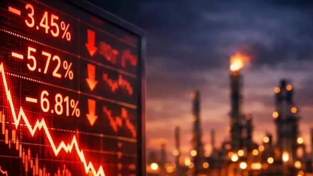 Explosive rise in oil prices, sharp decline in global stock markets
