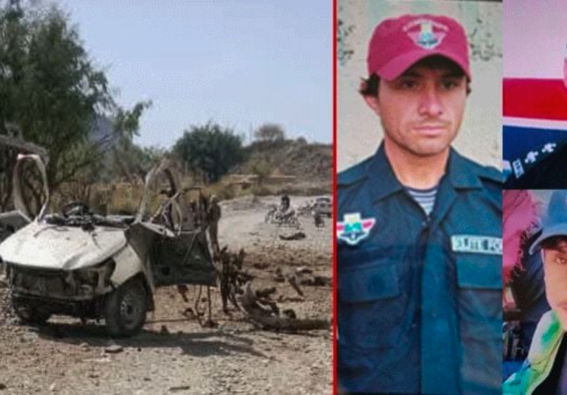 Major terrorist attack in Lakki Marwat, 7 police personnel including SHO martyred