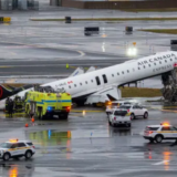 Plane collides with fire truck at New York airport, 2 pilots killed, dozens injured