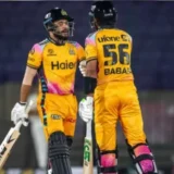 Peshawar Zalmi defeated Hyderabad by 4 wickets after a thrilling encounter.-PSL