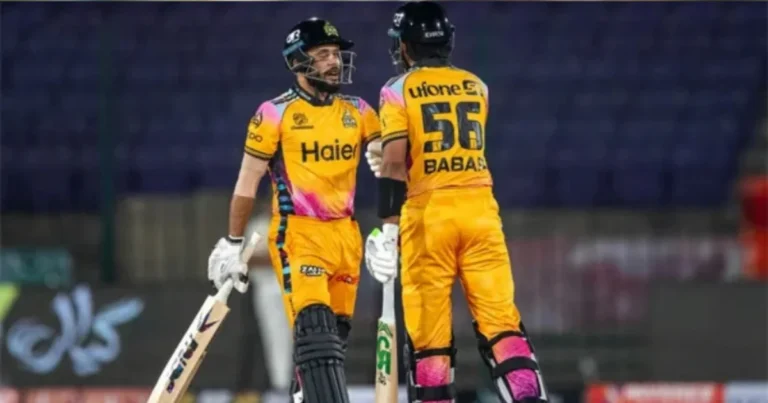 Peshawar Zalmi defeated Hyderabad by 4 wickets after a thrilling encounter.-PSL