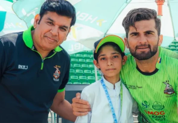 Lahore Qalandars won hearts, cancer-stricken child's wish to meet Shaheen Afridi fulfilled-X