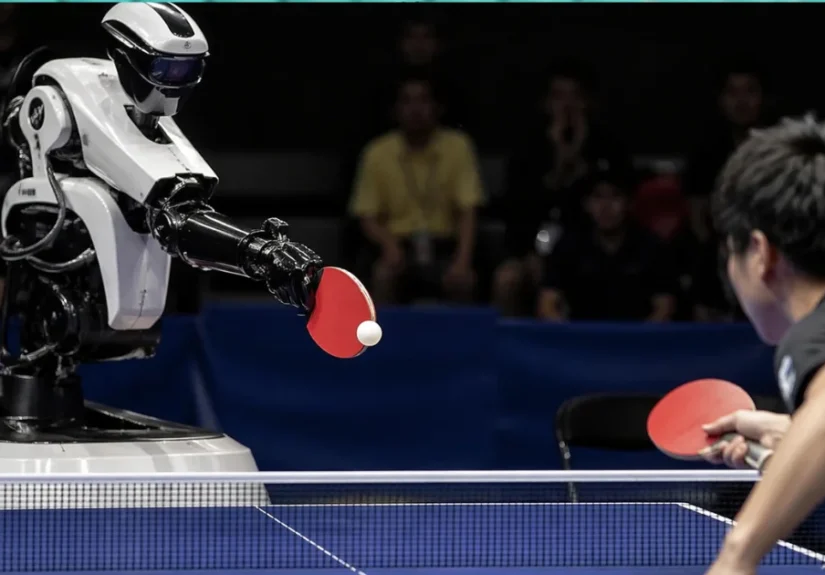 AI robot surprises everyone in table tennis-X