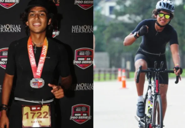 19-year-old Ryan Habib makes history by completing the Ironman challenge-X