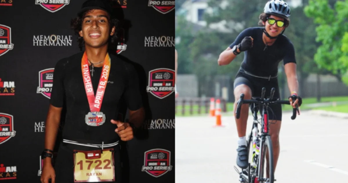 19-year-old Ryan Habib makes history by completing the Ironman challenge-X