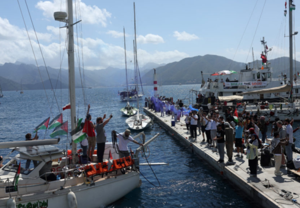 430 Gaza flotilla workers transferred to Israel, condemned by several countries