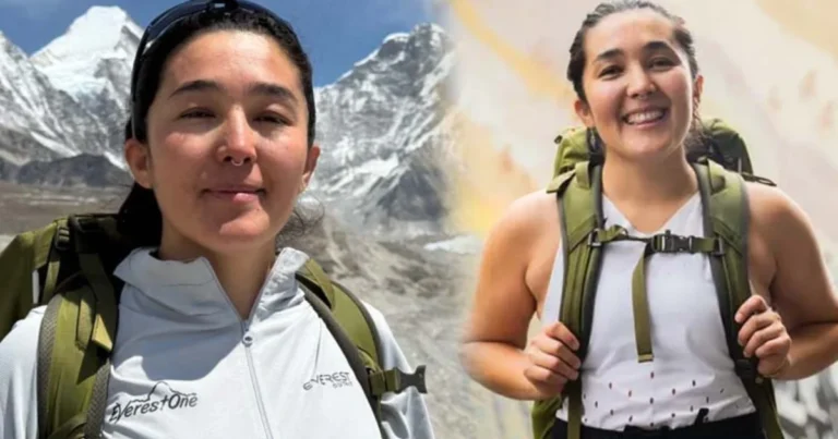 Zakia Ahmed, an Afghan woman who moved to Australia, made history by climbing Mount Everest.-X