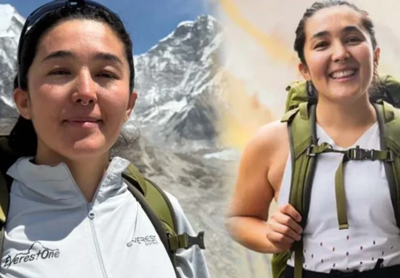 Zakia Ahmed, an Afghan woman who moved to Australia, made history by climbing Mount Everest.-X