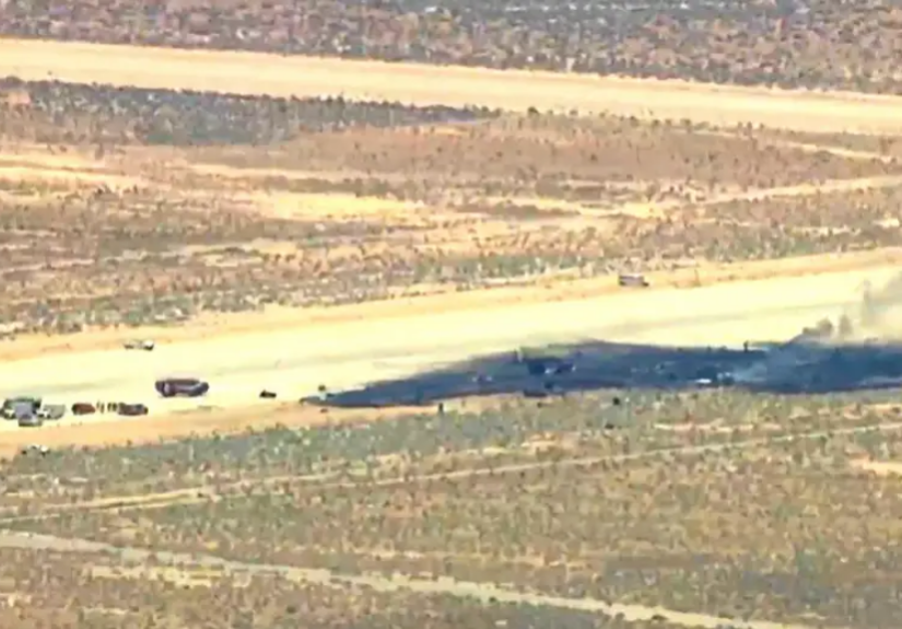 US B-52 plane crashes during takeoff at Edwards Air Base, 8 killed, investigation underway