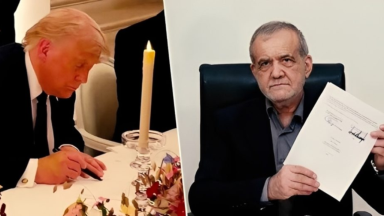 Trump and pezeshkian sign agreement, agreement effective immediately, 60-day negotiation process will begin