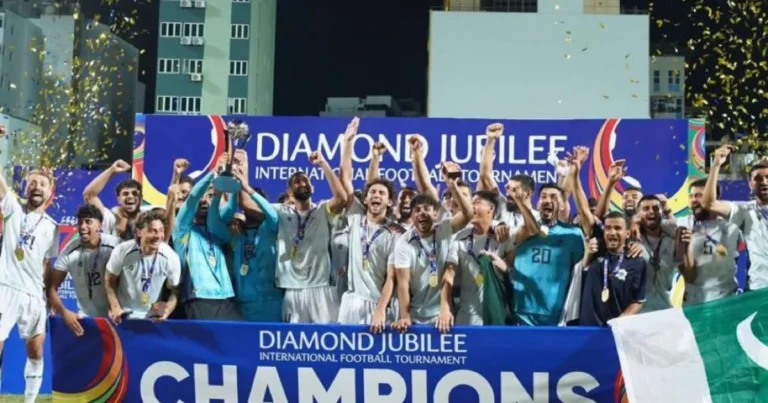 Pakistan's historic success after 64 years, winning the Diamond Jubilee Football Tournament-X
