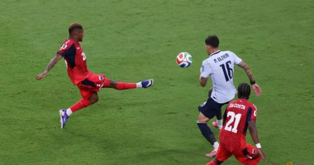 Cape Verde's Helio Varela scores their second goal during their World Cup match against Uruguay at Miami Stadium, Miami Gardens, Florida on Jun 21, 2026. (Photo: REUTERS/Paul Childs)